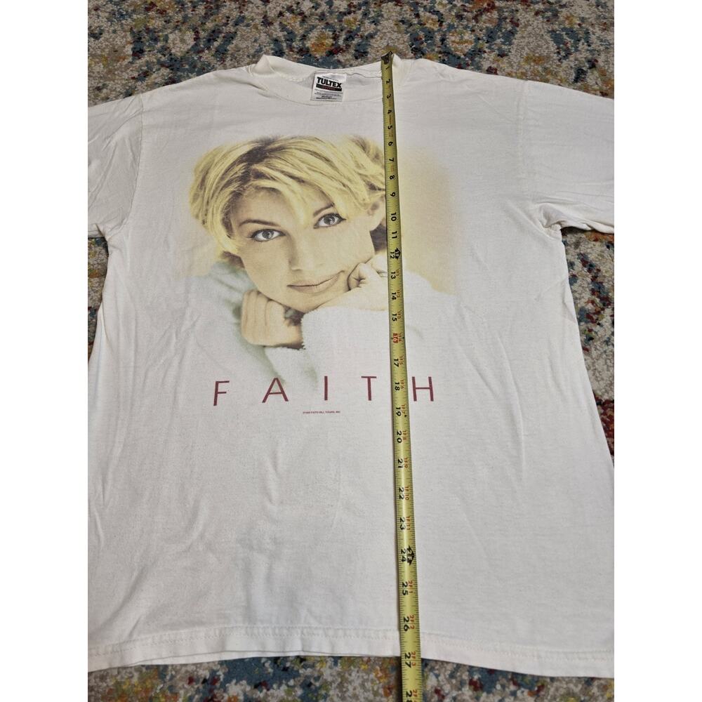 Vintage 1998 Faith Hill Country Music Tour Merch Graphic T-Shirt Size Medium - Picture 6 of 6